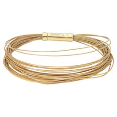 Vintage 1990 Tiffany & Co. Bracelet en fil d'or multibrins