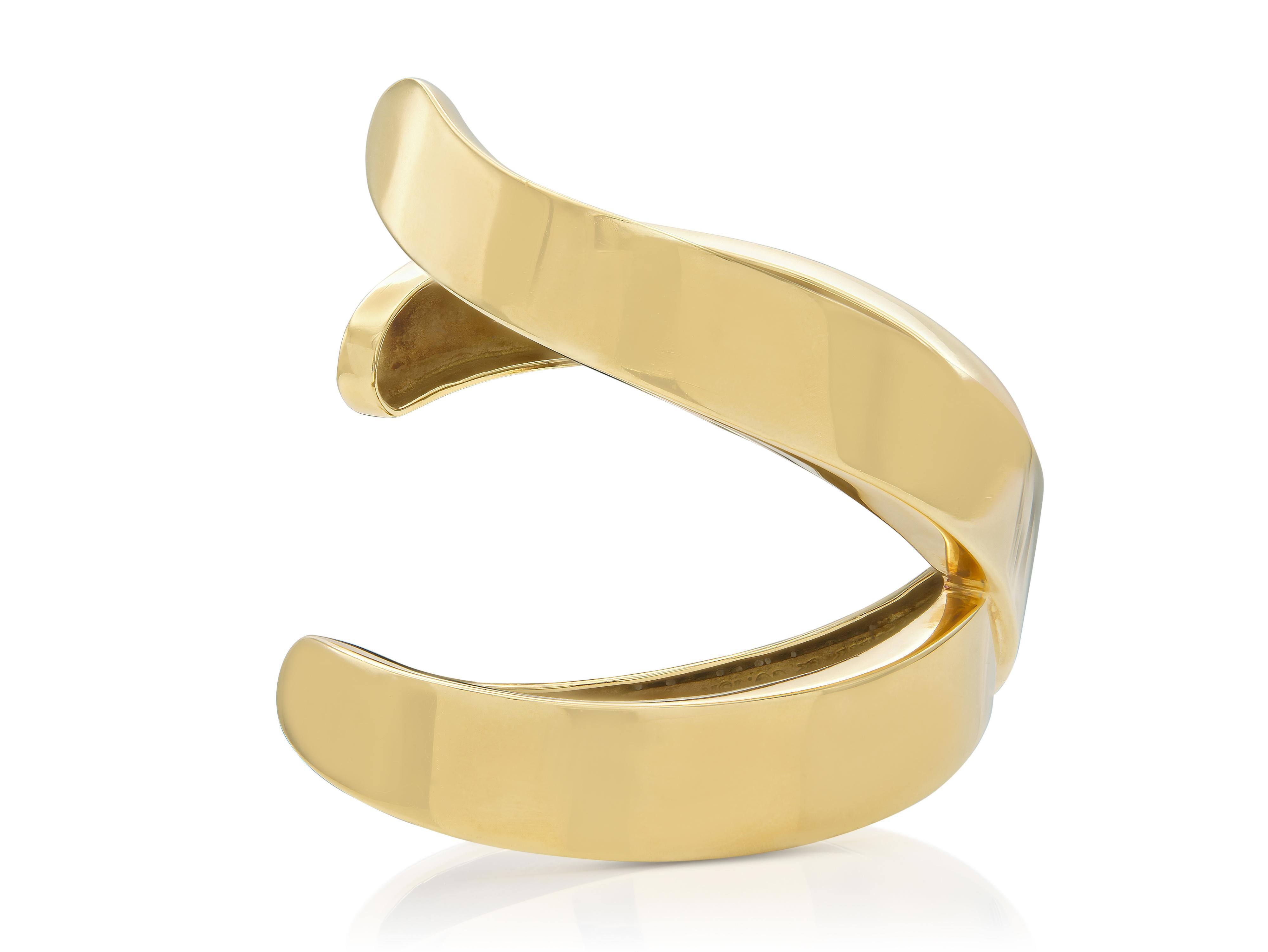 Vintage 1990 Tiffany & Co. Bracelet manchette X de Paloma Picasso Bon état - En vente à New York, NY