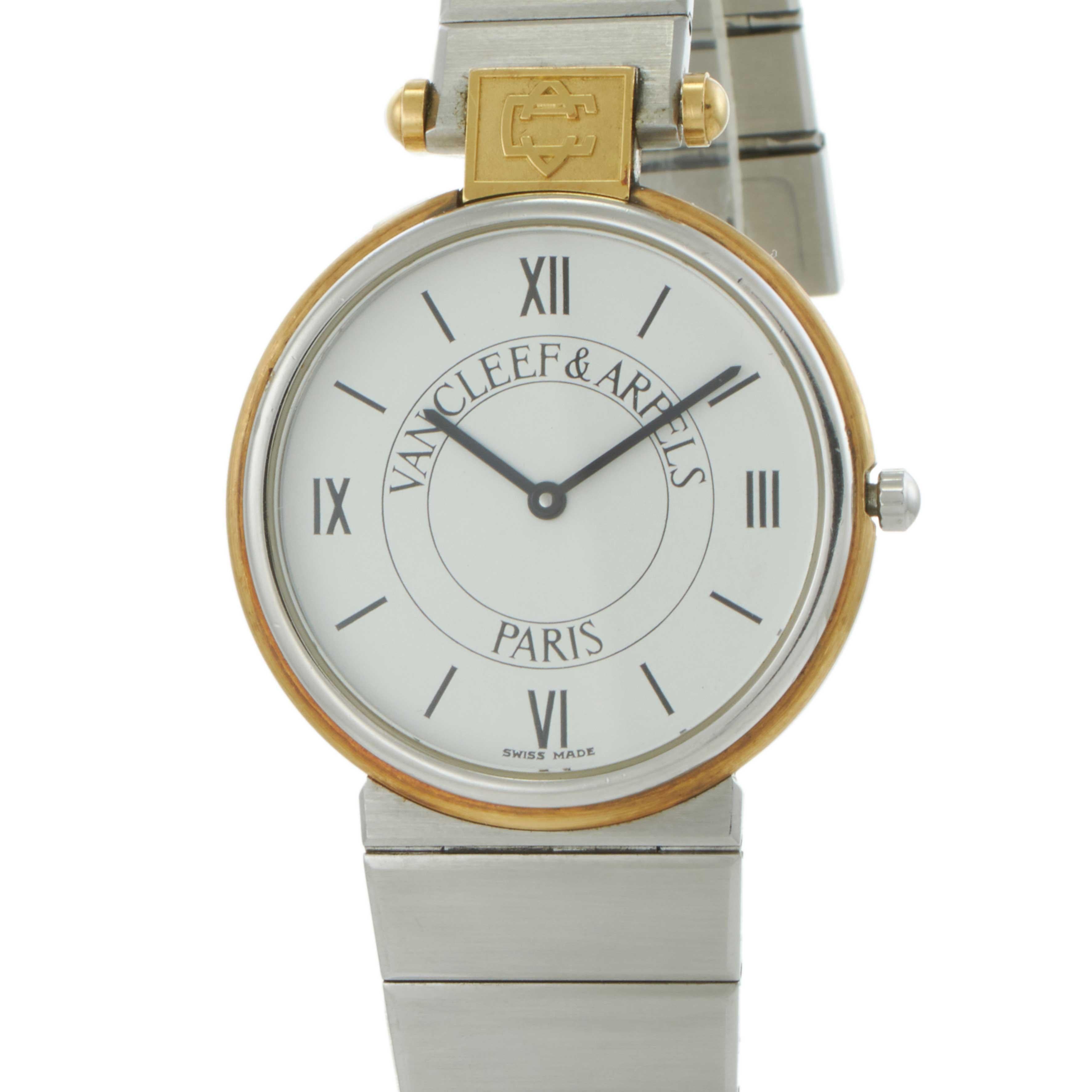 Vintage 1990's Van Cleef & Arpels No. 22 Two-Tone Watch - Quartz Bon état - En vente à New York, NY
