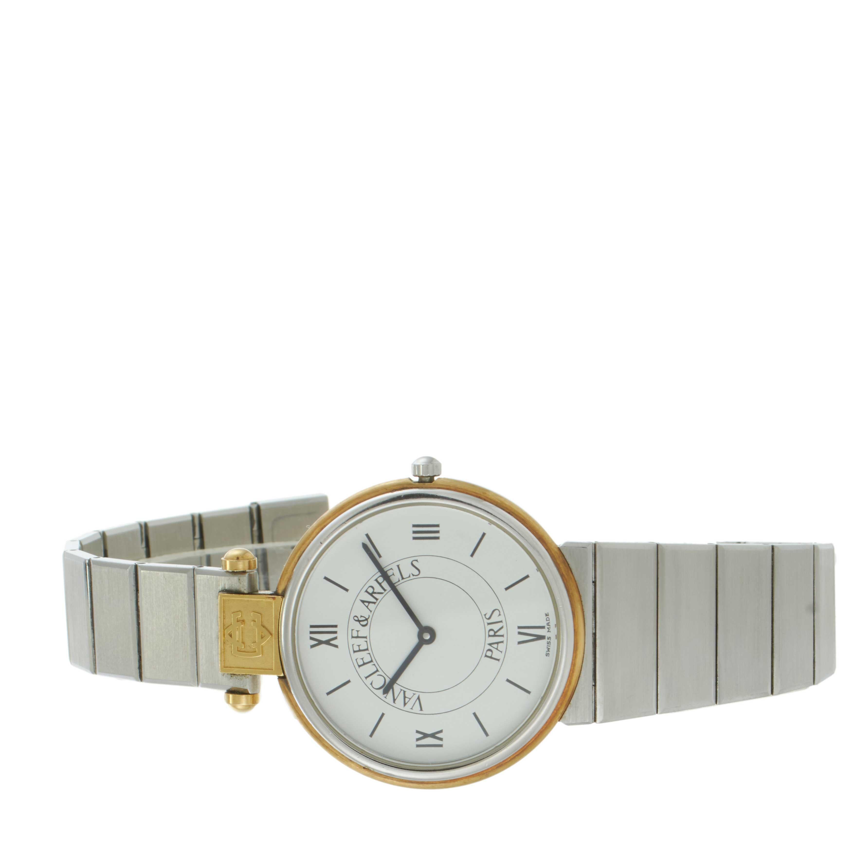 Vintage 1990's Van Cleef & Arpels No. 22 Two-Tone Watch - Quartz en vente 2