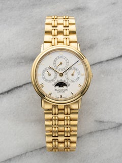 Vintage 1990s Villeret Perpetual 5395-1318 – 18K Yellow Gold, White Moonphase