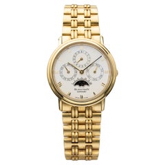 Vintage 1990s Villeret Perpetual 5395-1318 – 18K Yellow Gold, White Moonphase