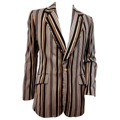 Chaqueta multirayas vintage años 90 Vivienne Westwood MAN con botones de gemelos