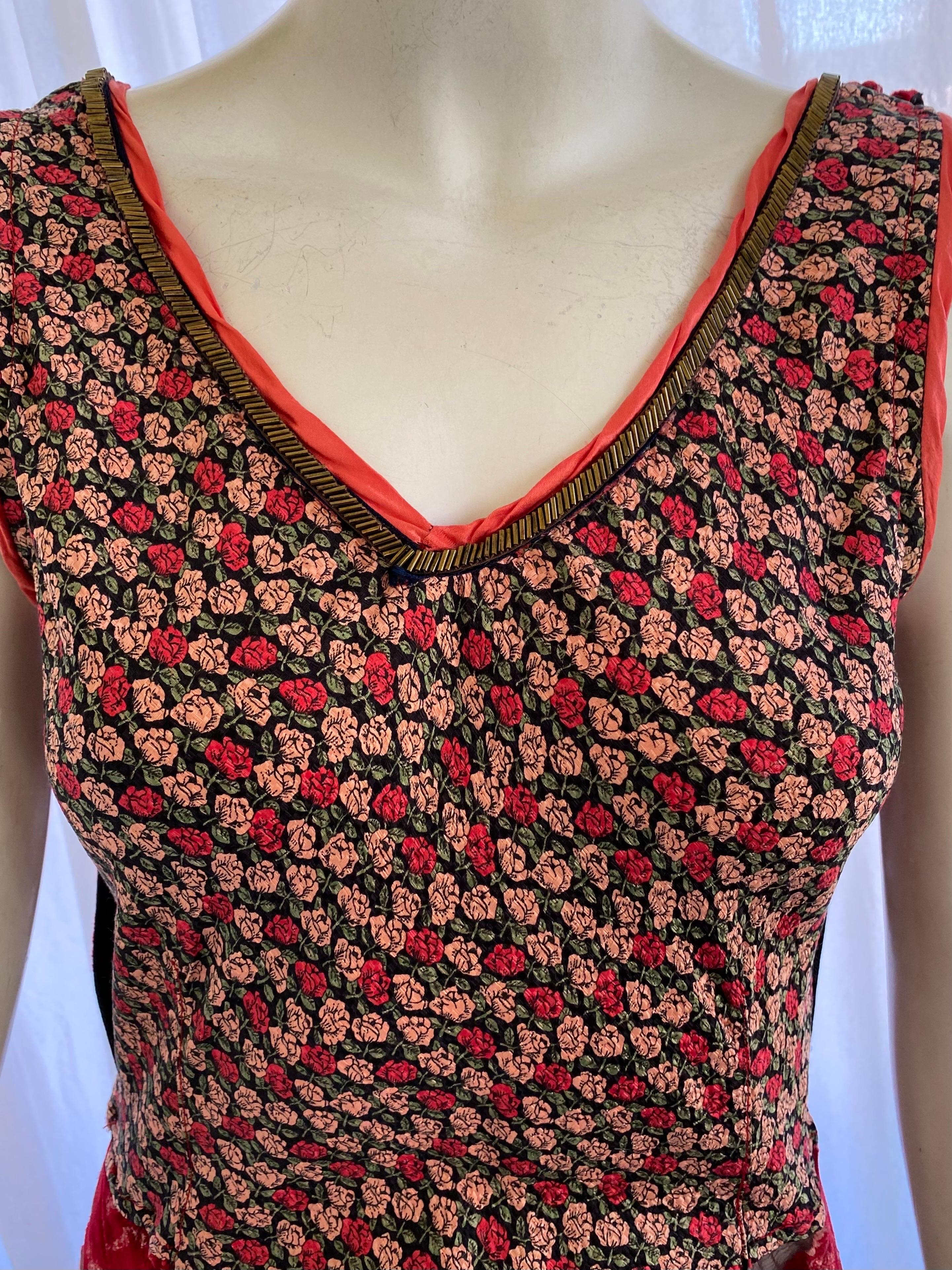 Voyage Invest in the Original Vintage 1990s Silk and Devore Velvet Dress 5