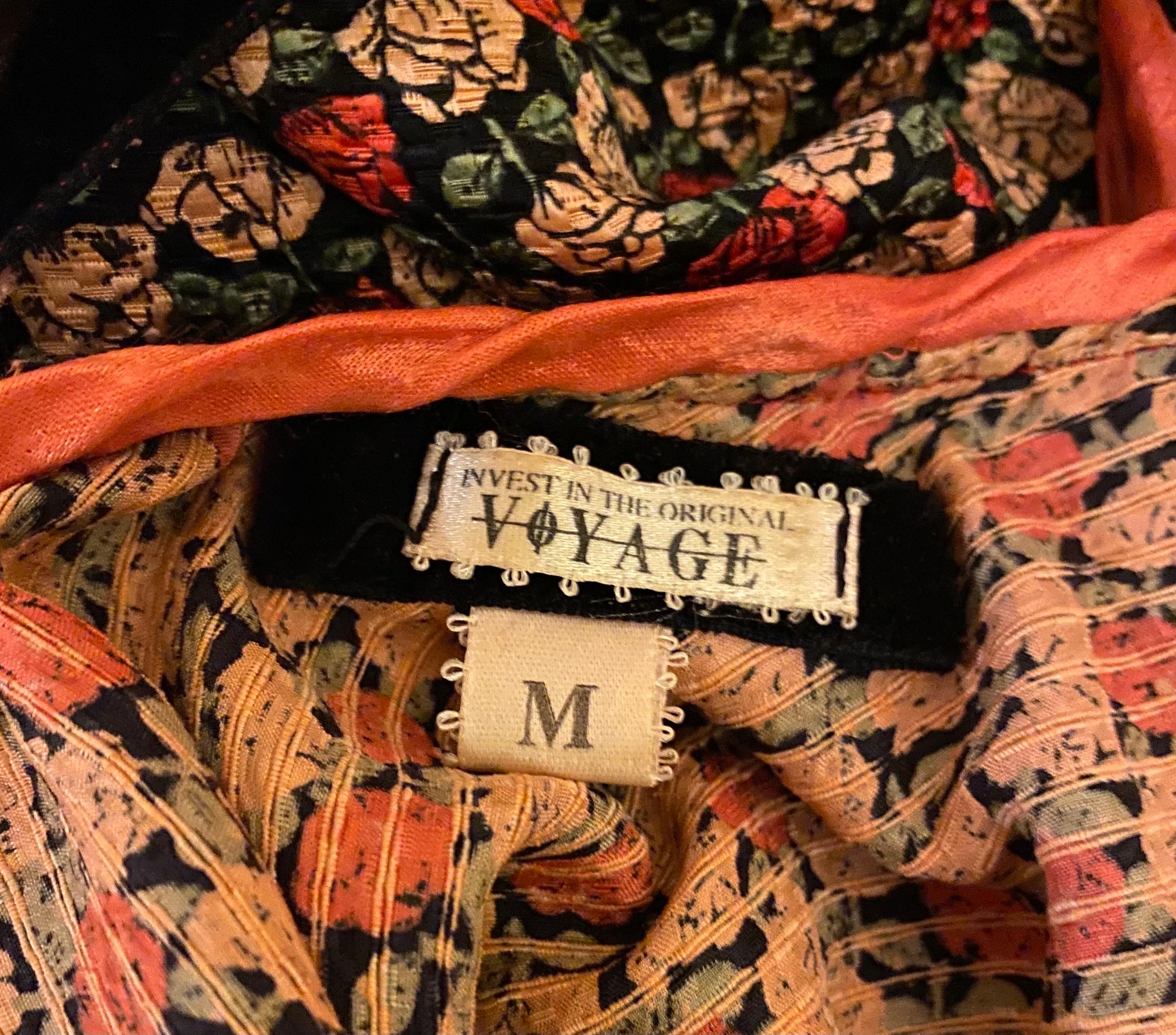 Voyage Invest in the Original Vintage 1990s Silk and Devore Velvet Dress 3