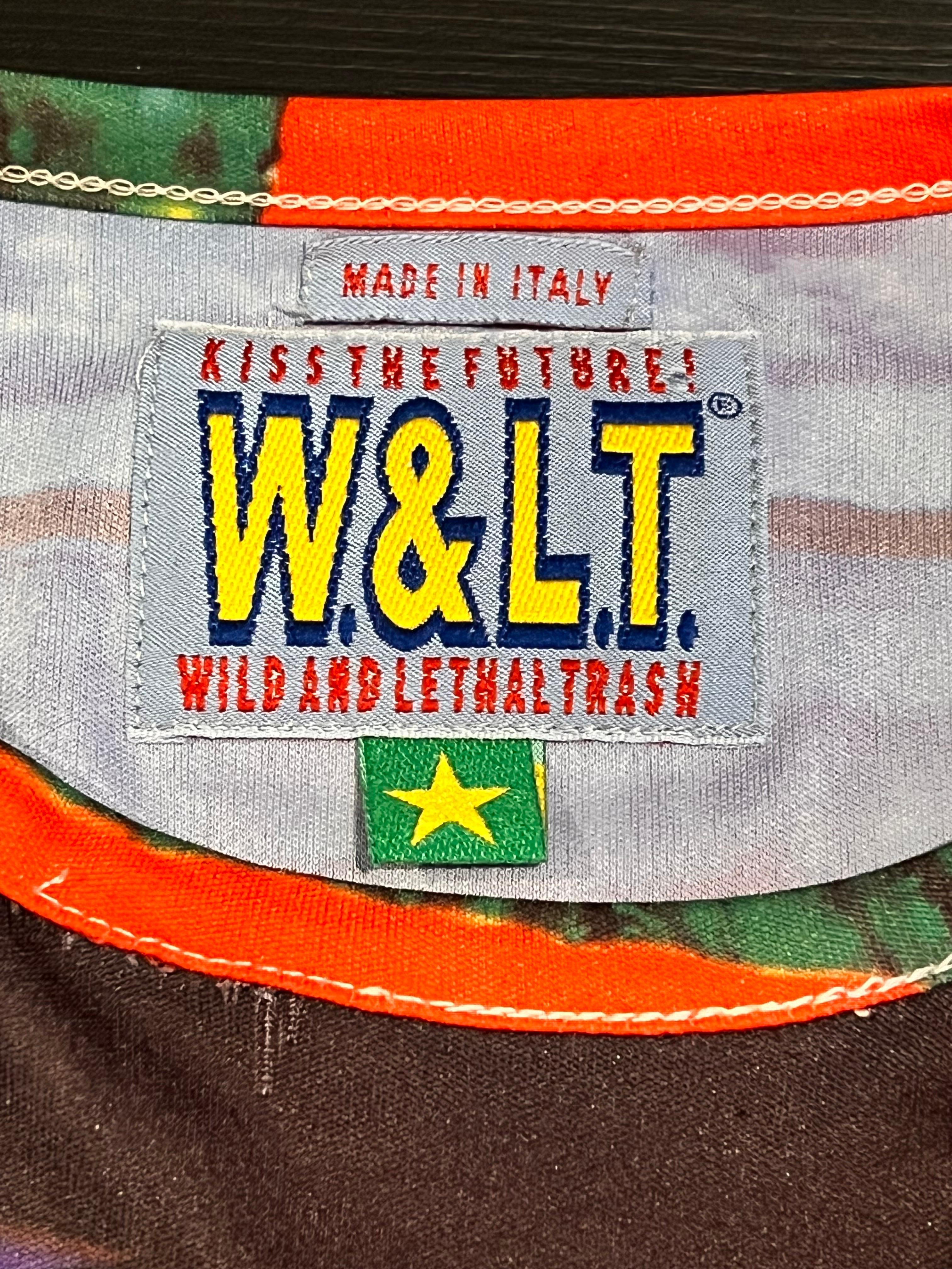 Vintage 1990’s W< Wild & Lethal Trash by Walter Van Beirendonck printed tee For Sale 4