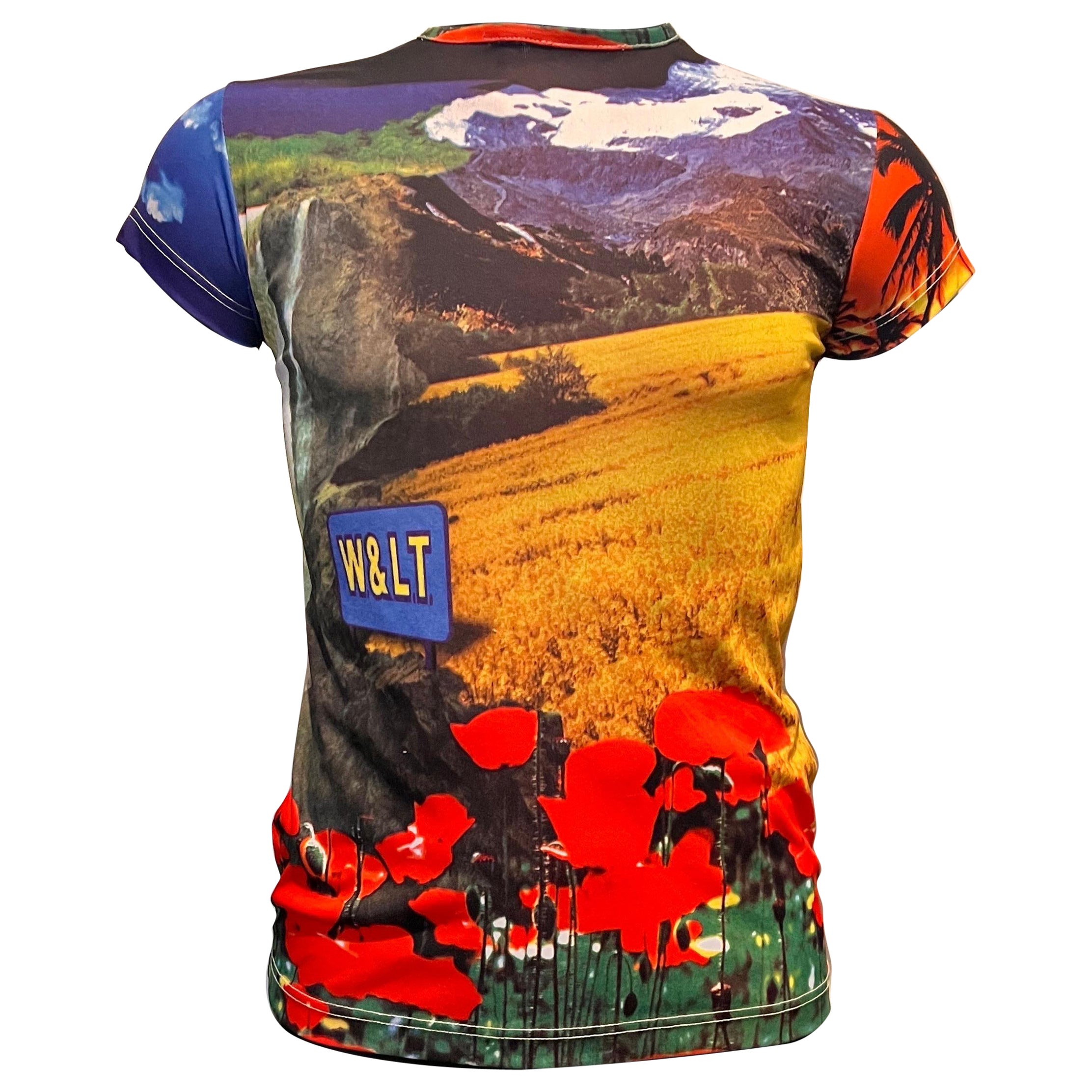 Maglietta stampata vintage anni '90 W&LT Wild & Lethal Trash di Walter Van Beirendonck