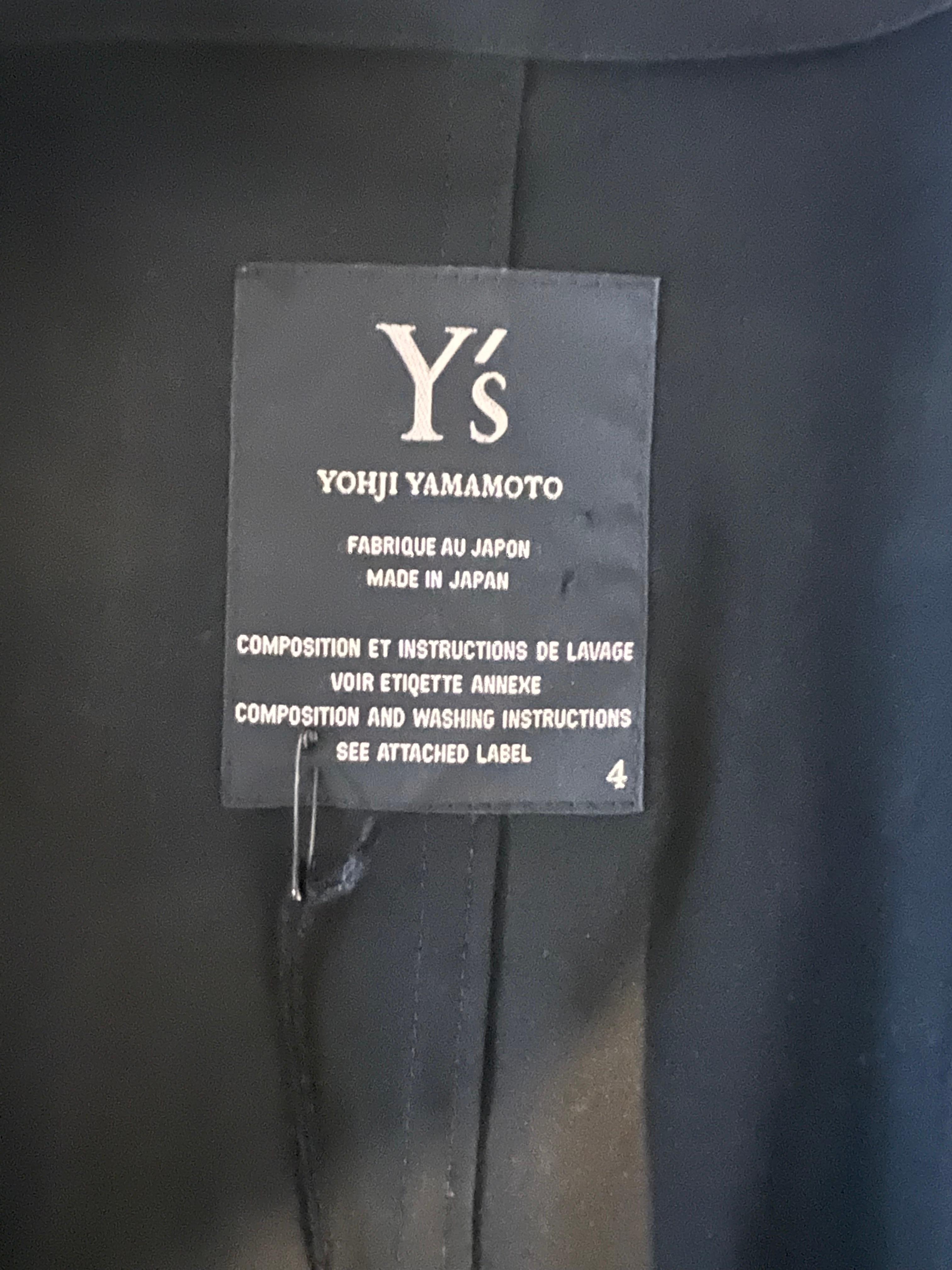 Vintage 1990’s Y’s by Yohji Yamamoto long unstructured coat with buckle detail  For Sale 5