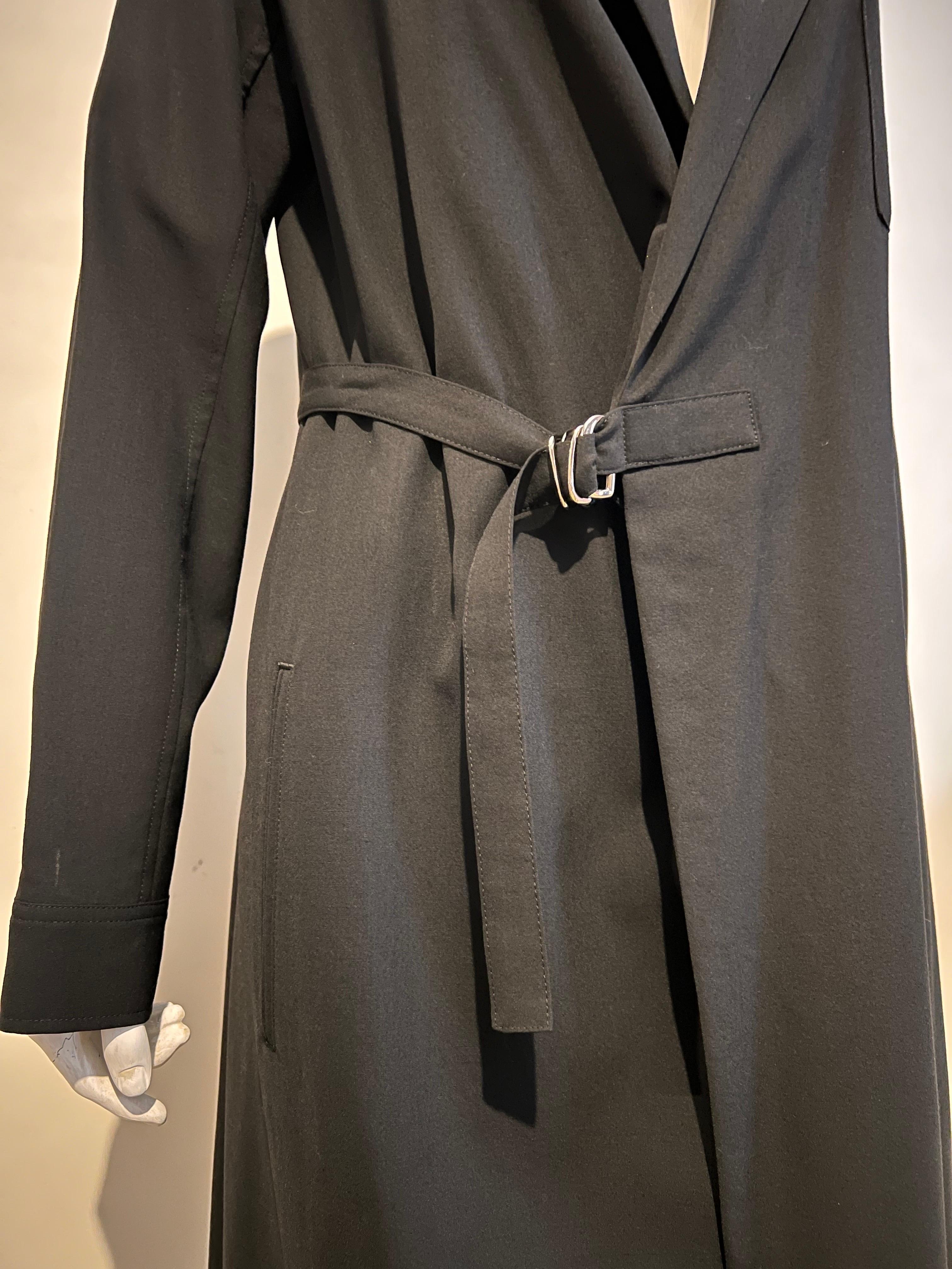 Women's or Men's Vintage 1990’s Y’s by Yohji Yamamoto long unstructured coat with buckle detail  For Sale