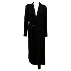 Cappotto lungo destrutturato vintage anni '90 di Yohji Yamamoto Y's. con fibbie