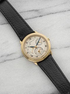 Vintage 1991 Audemars Piguet Jules Audemars 25685BA Dual Time 18K YG Auto 36mm