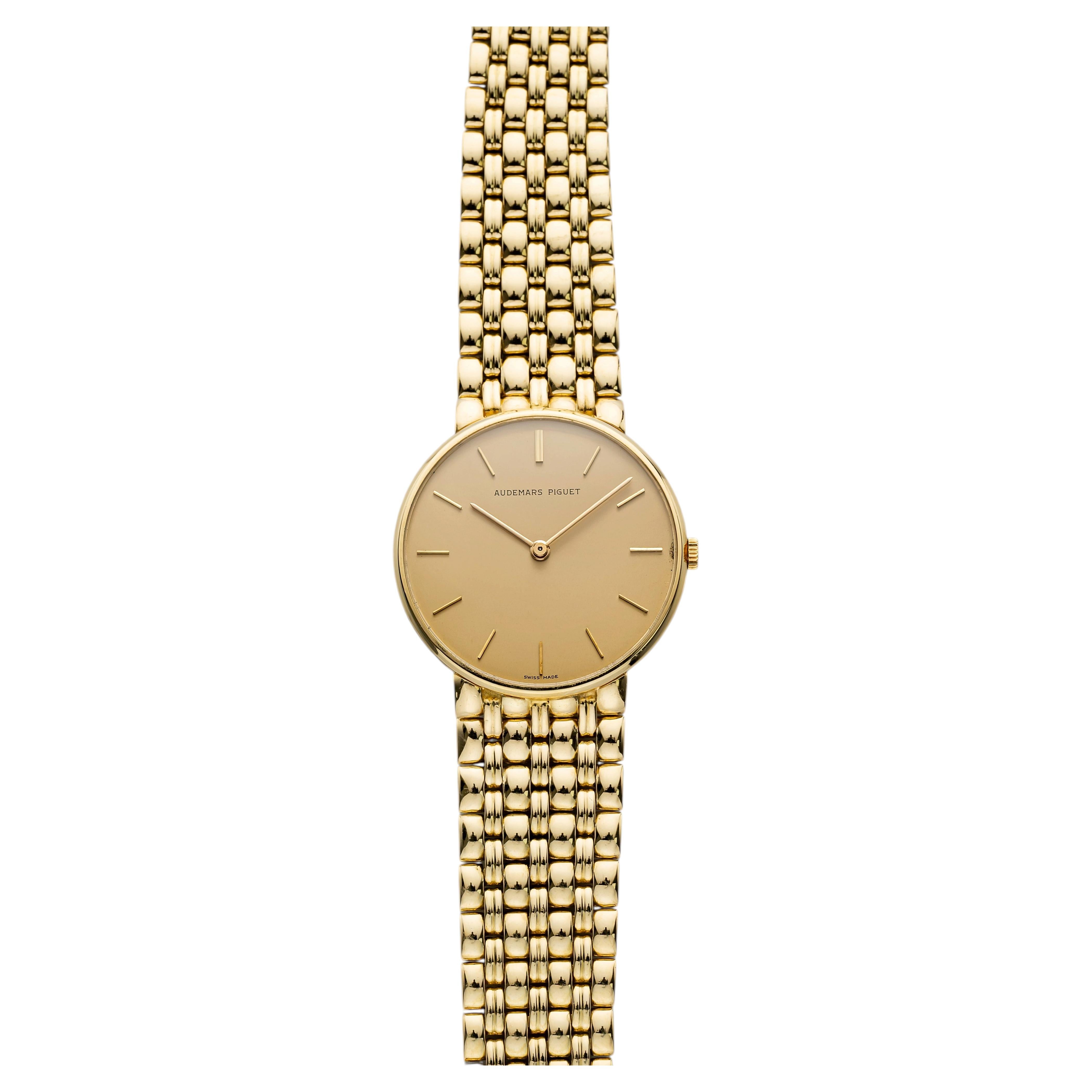 Vintage 1991 Audemars Piguet Ultra Thin 18K YG Champagne Dial Manual 32mm