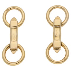 Vintage 1991 Cartier Cufflinks in Yellow Gold