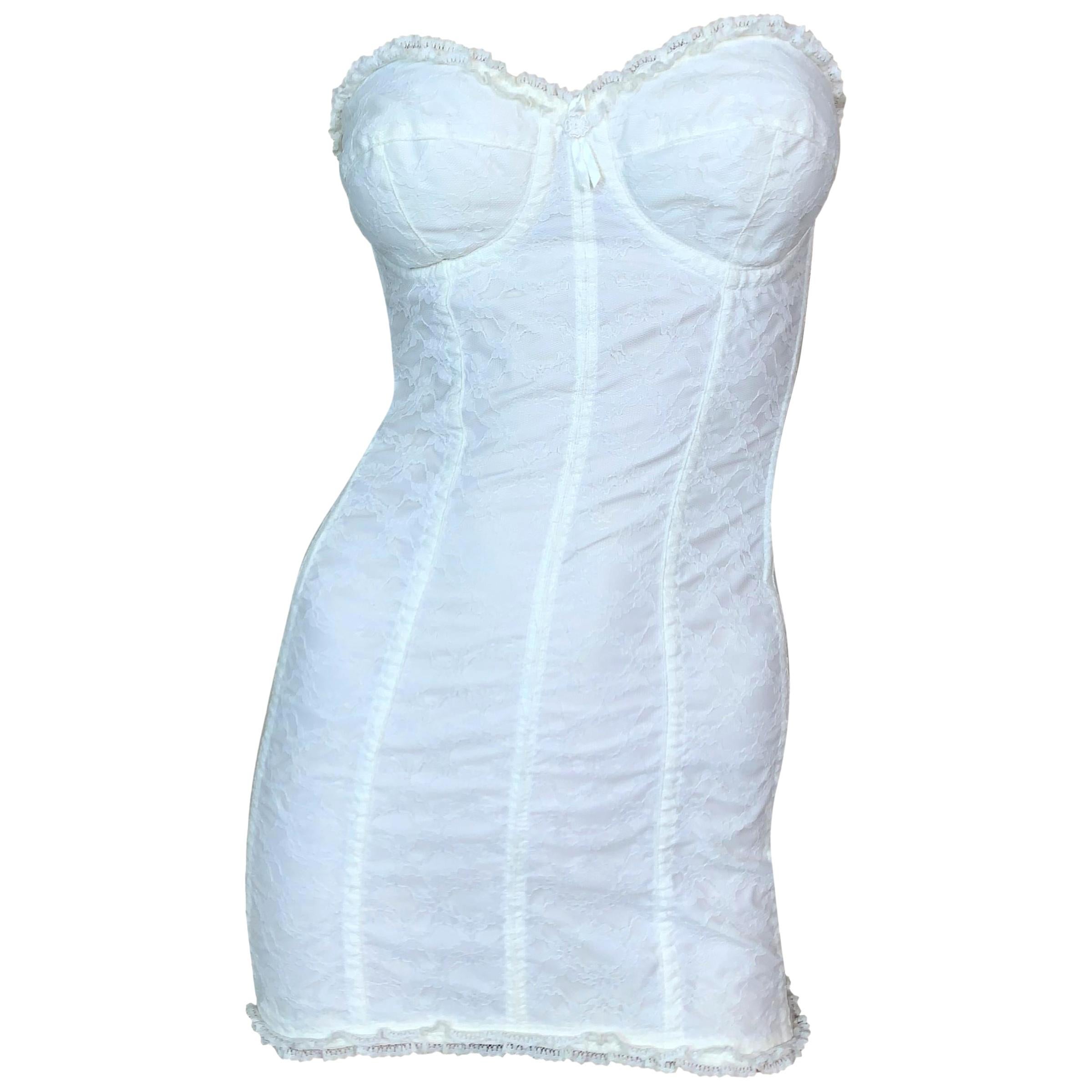 white lace mini dress