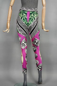 Vintage 1991 GIANNI VERSACE "Balletto Teatro" Print Leggings
