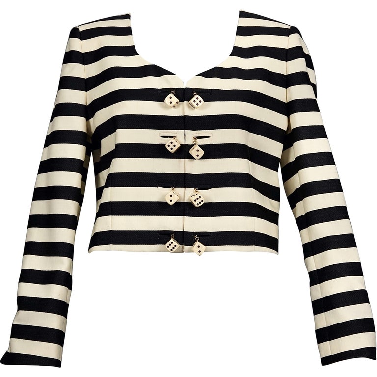 Moschino Cropped Tweed Jacket, $1,925, farfetch.com