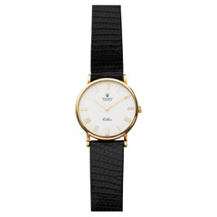 Vintage 1991 Rolex Cellini 18K RG 5112 Manual White Roman Dial 32mm
