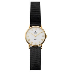 Vintage 1991 Rolex Cellini 18K RG 5112 Manual White Roman Dial 32mm