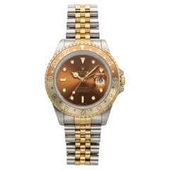 Vintage 1991 Rolex GMT-Master II 16713 Two-Tone Rootbeer Dial Auto 40mm
