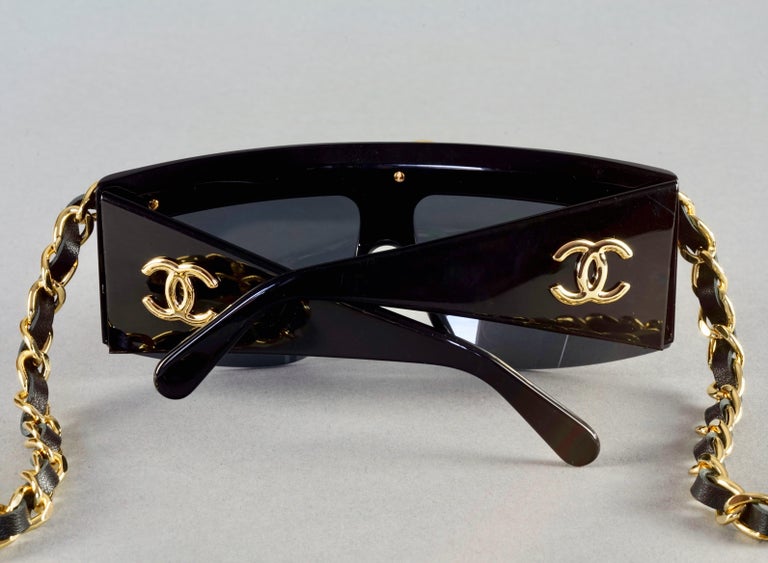 chanel vintage chain sunglasses