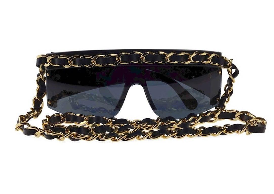 vintage chanel sunglasses with chain