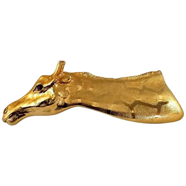 CHRISTOPHER ROSS Vintage 1992 Sculptural Giraffe Belt Buckle Christopher Ross Vintage Belt Buckles for sale - eBay main image 3