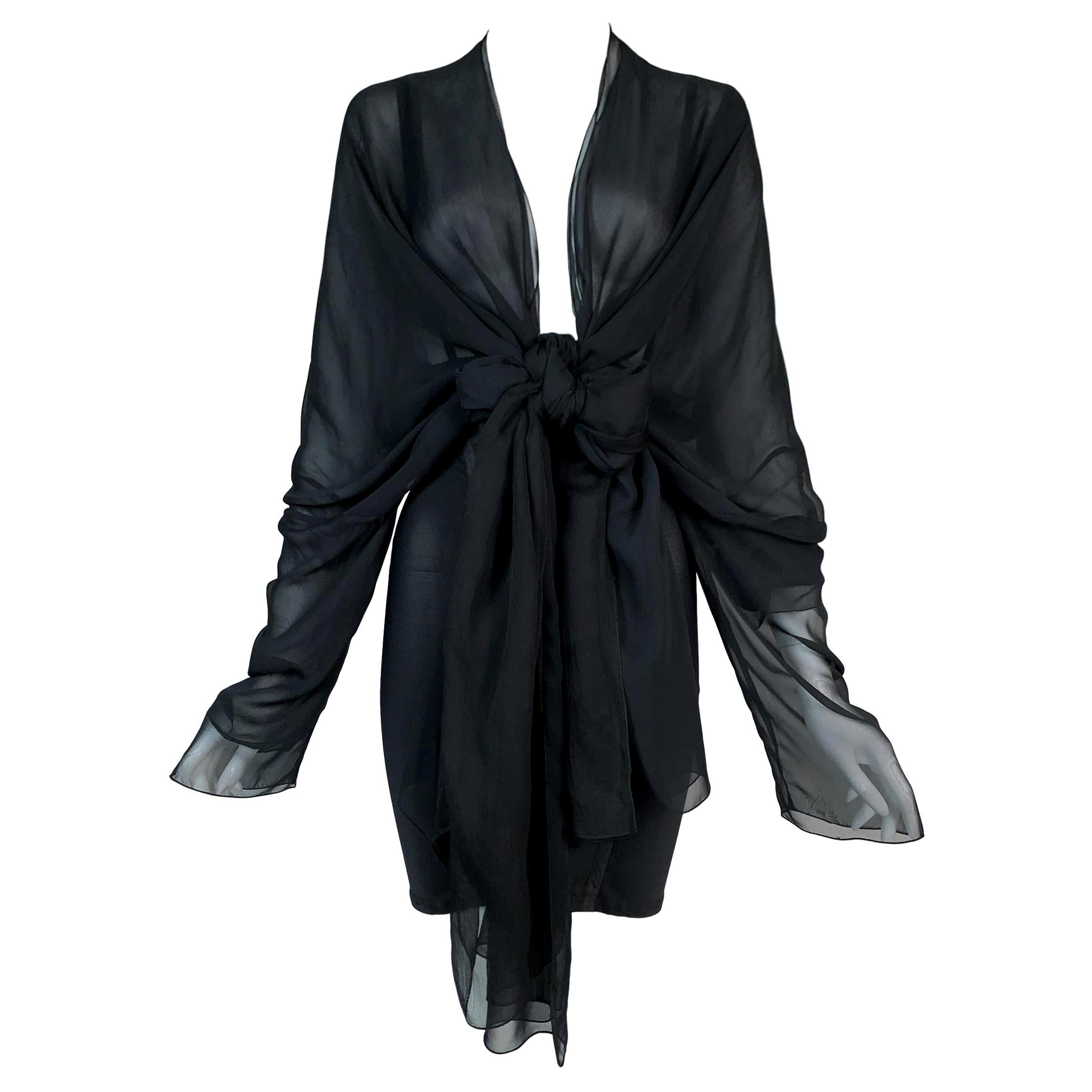 Vintage 1992 Dolce & Gabbana Schiere Seide Korsett Bandage Rock Minikleid