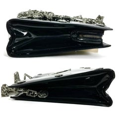 Vintage 1992 GIANNI VERSACE COUTURE Iconic Medusa Patent Leather Chain Shoulder