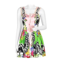 Vintage 1992 GIANNI VERSACE VERSUS Floral "Romantic Rock" Dress