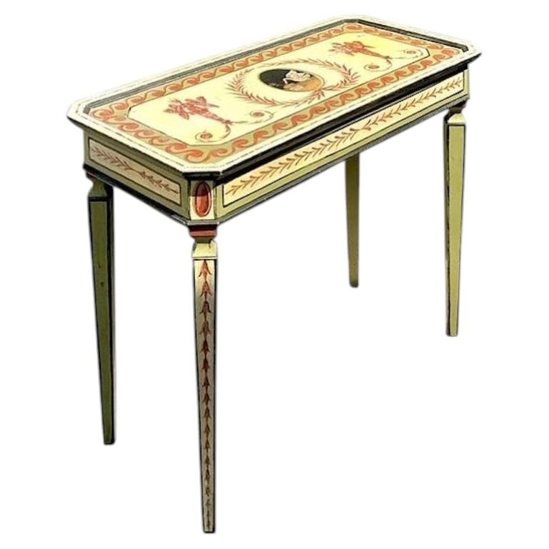 Console en forme de cygne, peinte à la main, Vintage 1992 en vente