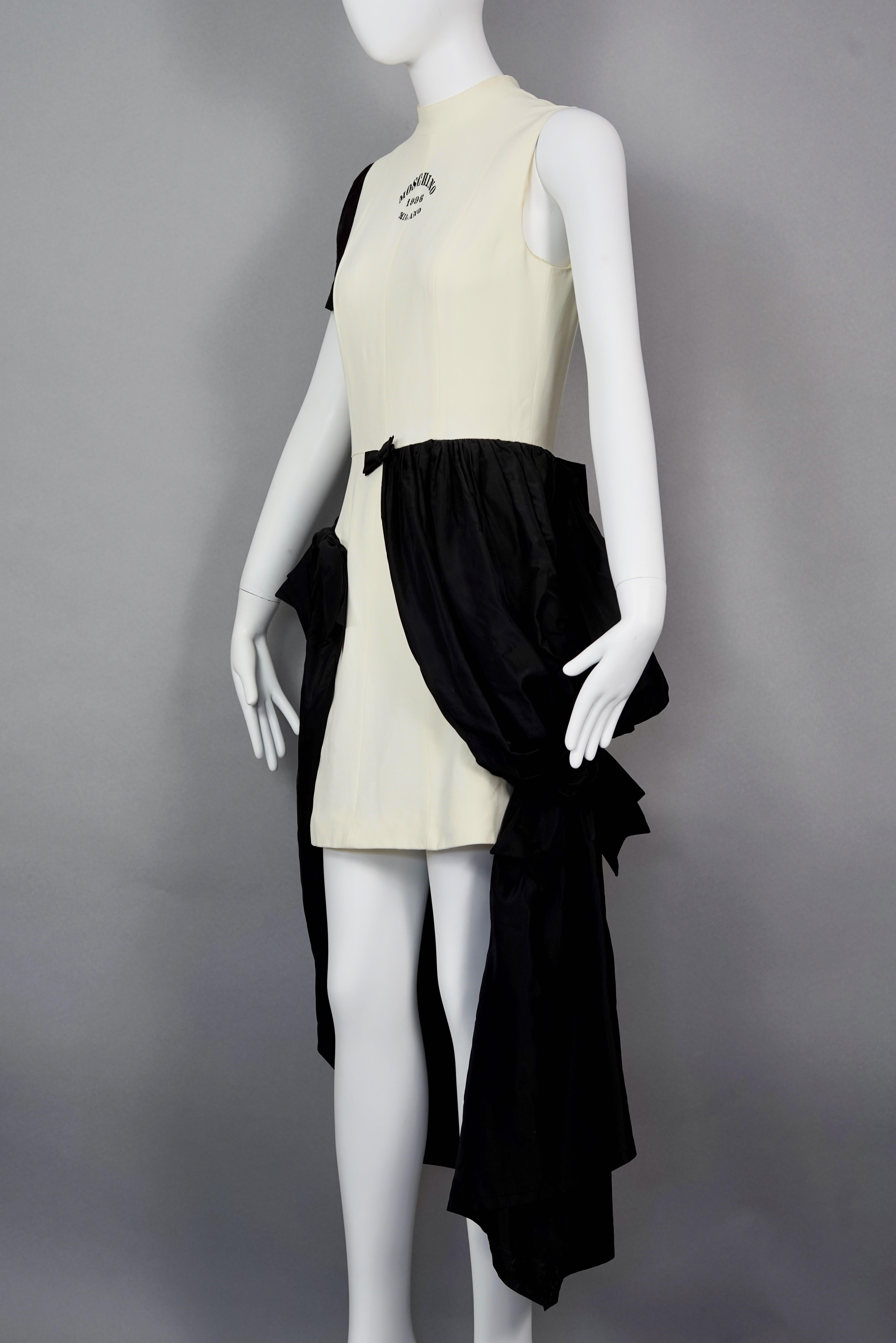 Vintage 1992 MOSCHINO Stockman Dressmaker Dummy Drape Dress In Excellent Condition For Sale In Kingersheim, Alsace
