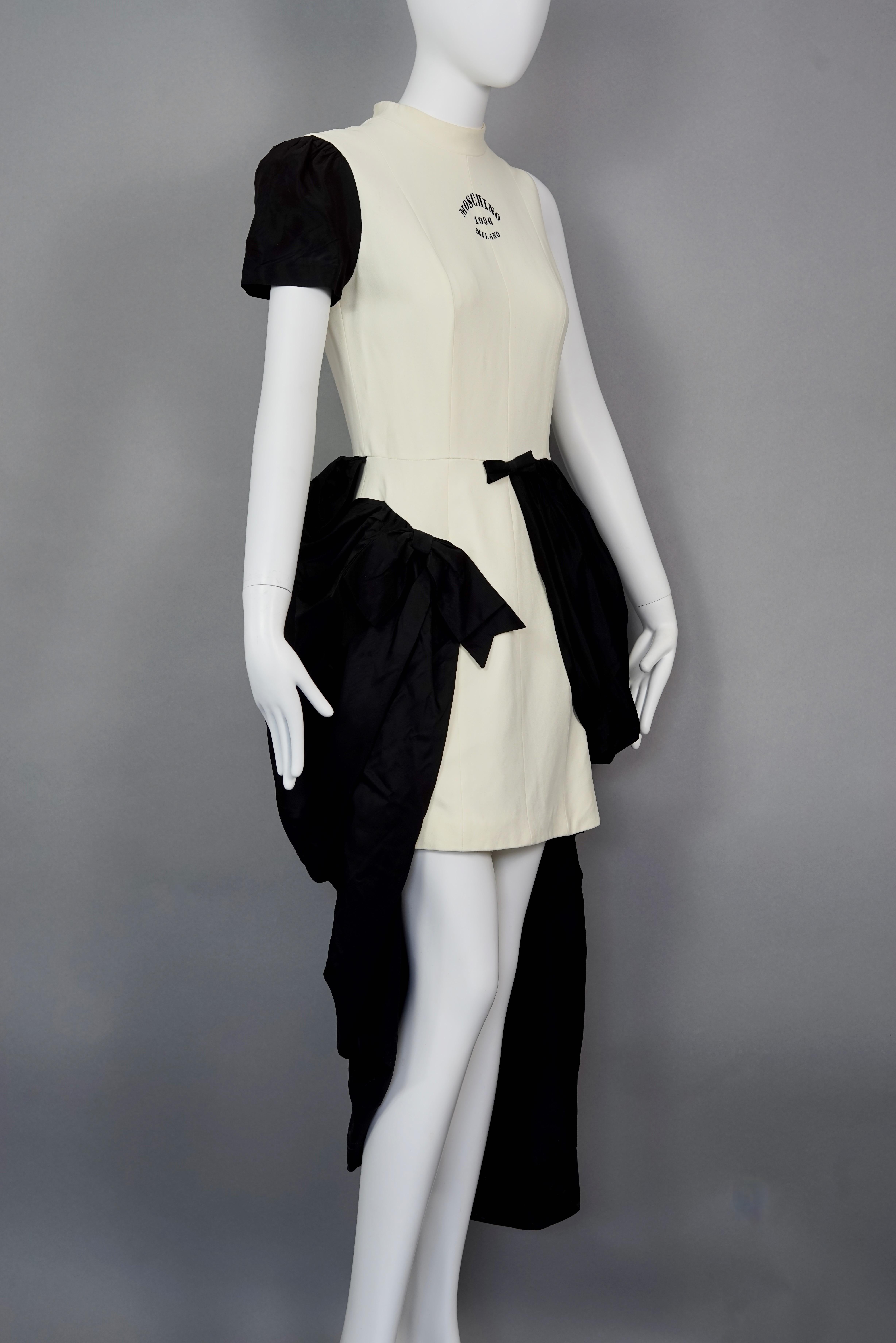 Women's Vintage 1992 MOSCHINO Stockman Dressmaker Dummy Drape Dress For Sale