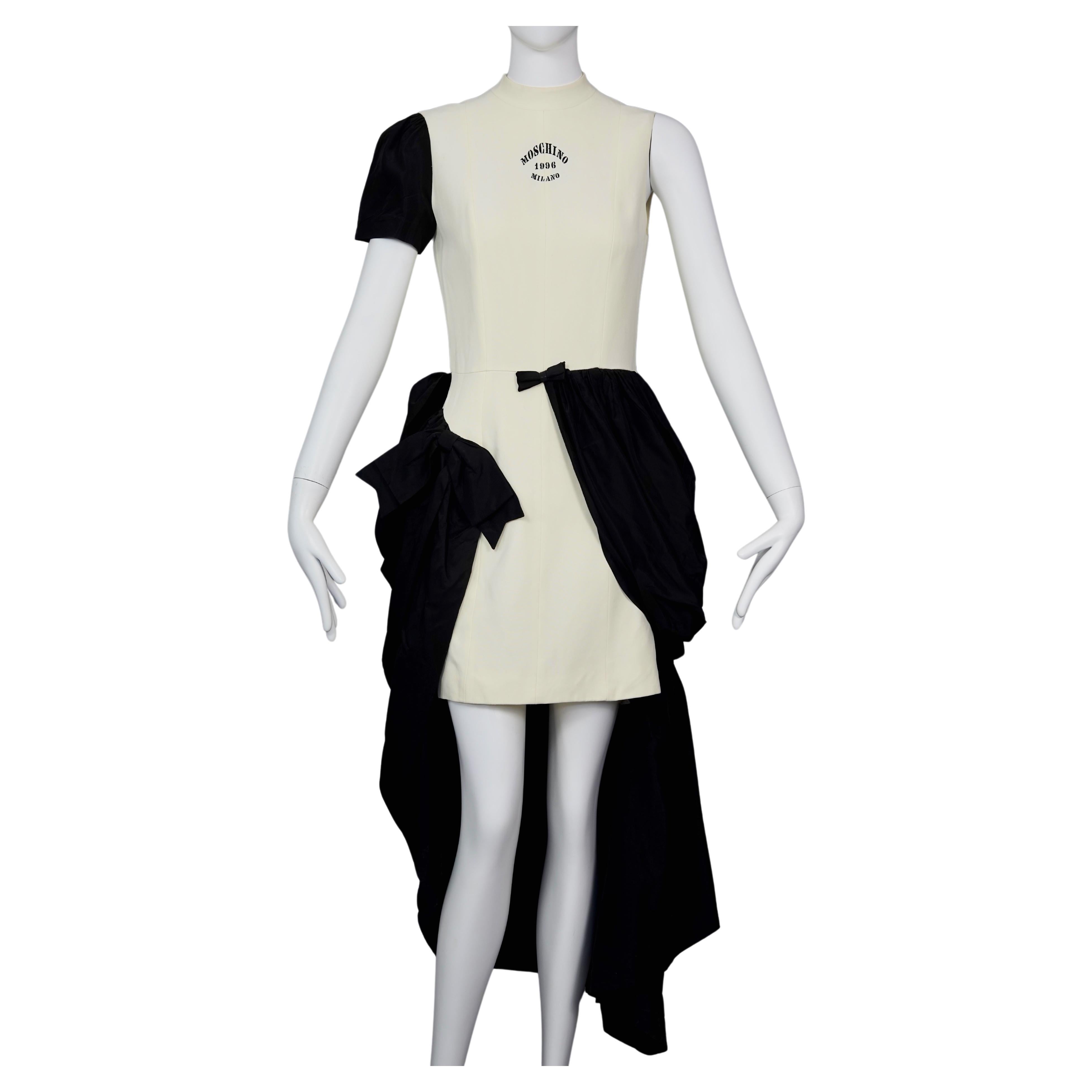 Vintage 1992 MOSCHINO Stockman Dressmaker Dummy Drape Dress For Sale