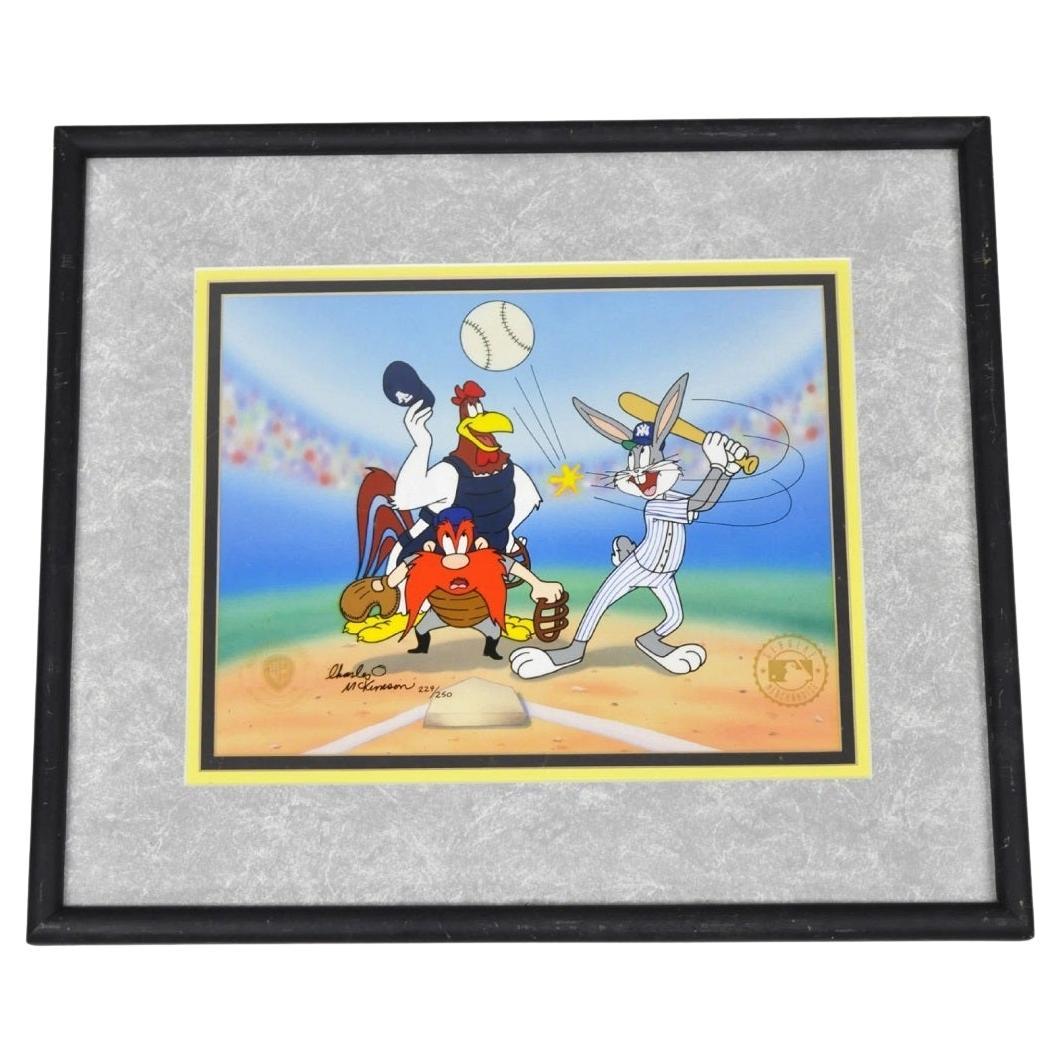 Vintage 1992 Warner Bros New York Yankees Artist Proof Cel Homerun Hare 229/250