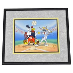 Vintage 1992 Warner Bros New York Yankees Artist Proof Cel Homerun Hare 229/250 Vintage 1992 Warner Bros New York Yankees Artist Proof Cel Homerun Hare 229/250