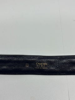 Vintage 1993 Black Leather Quilted Size 75 Belt