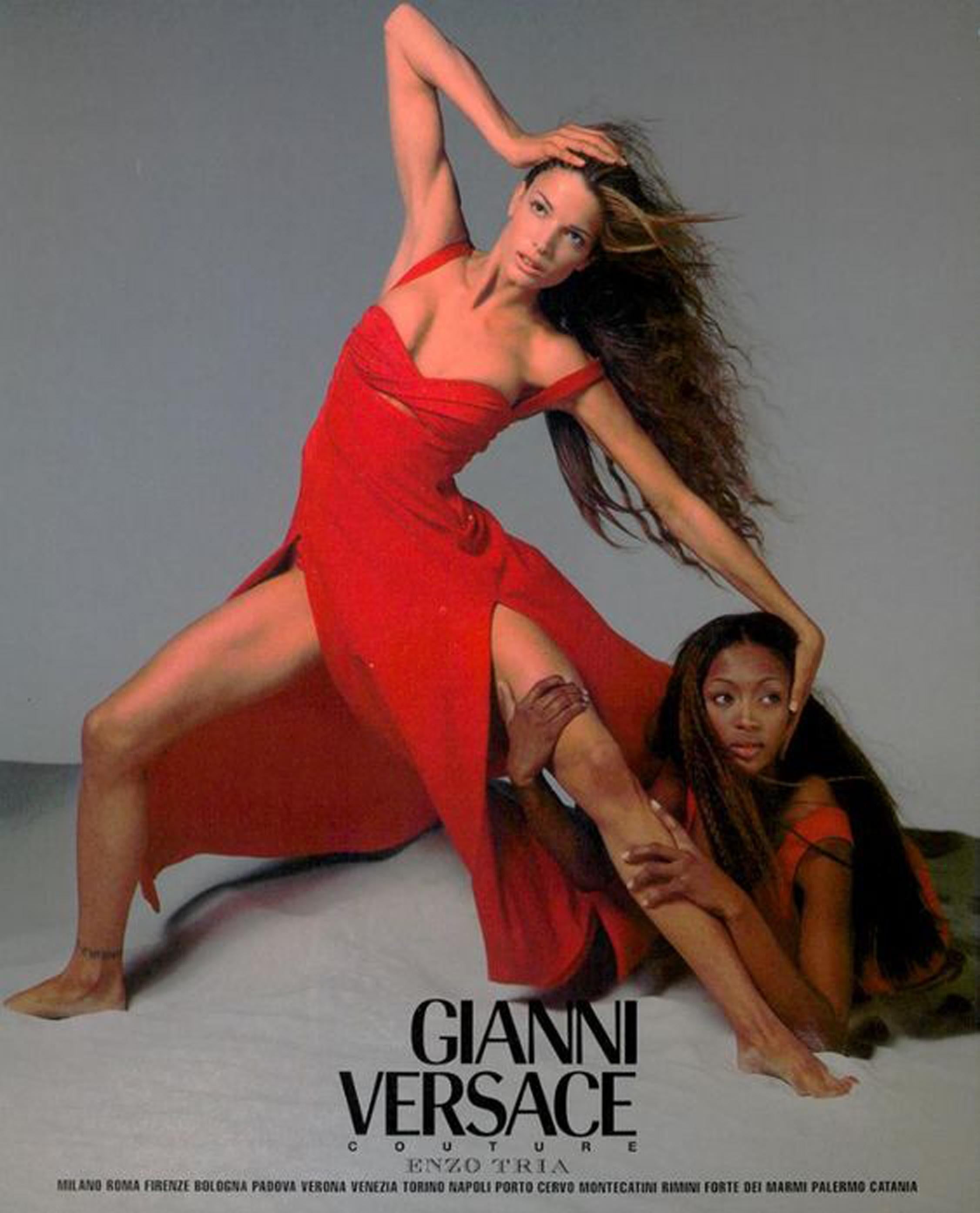 A highly coveted and super seductive Gianni Versace vibrant red stretch jersey bustier gown dating back to his 1993 spring-summer collection. Versace’s creations were enjoyed by the super wealthy but his impact was felt across a wider section of