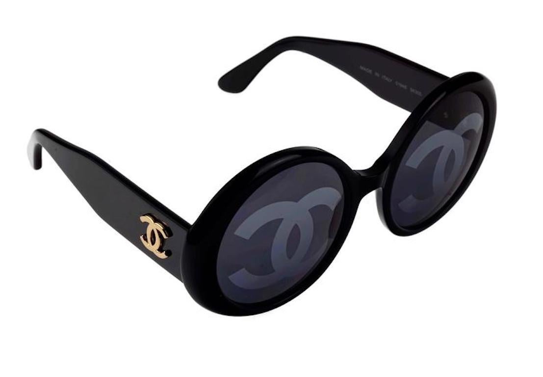chanel sunglasses with cc on lens
