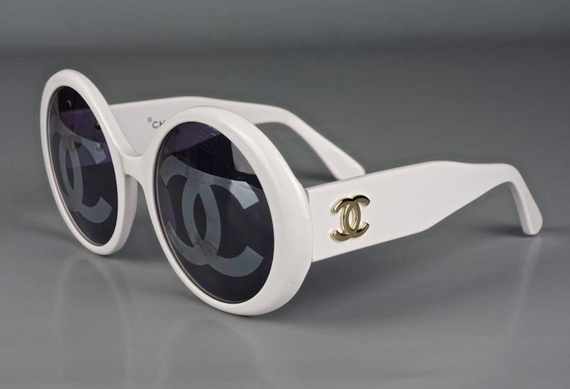 chanel logo sunglasses