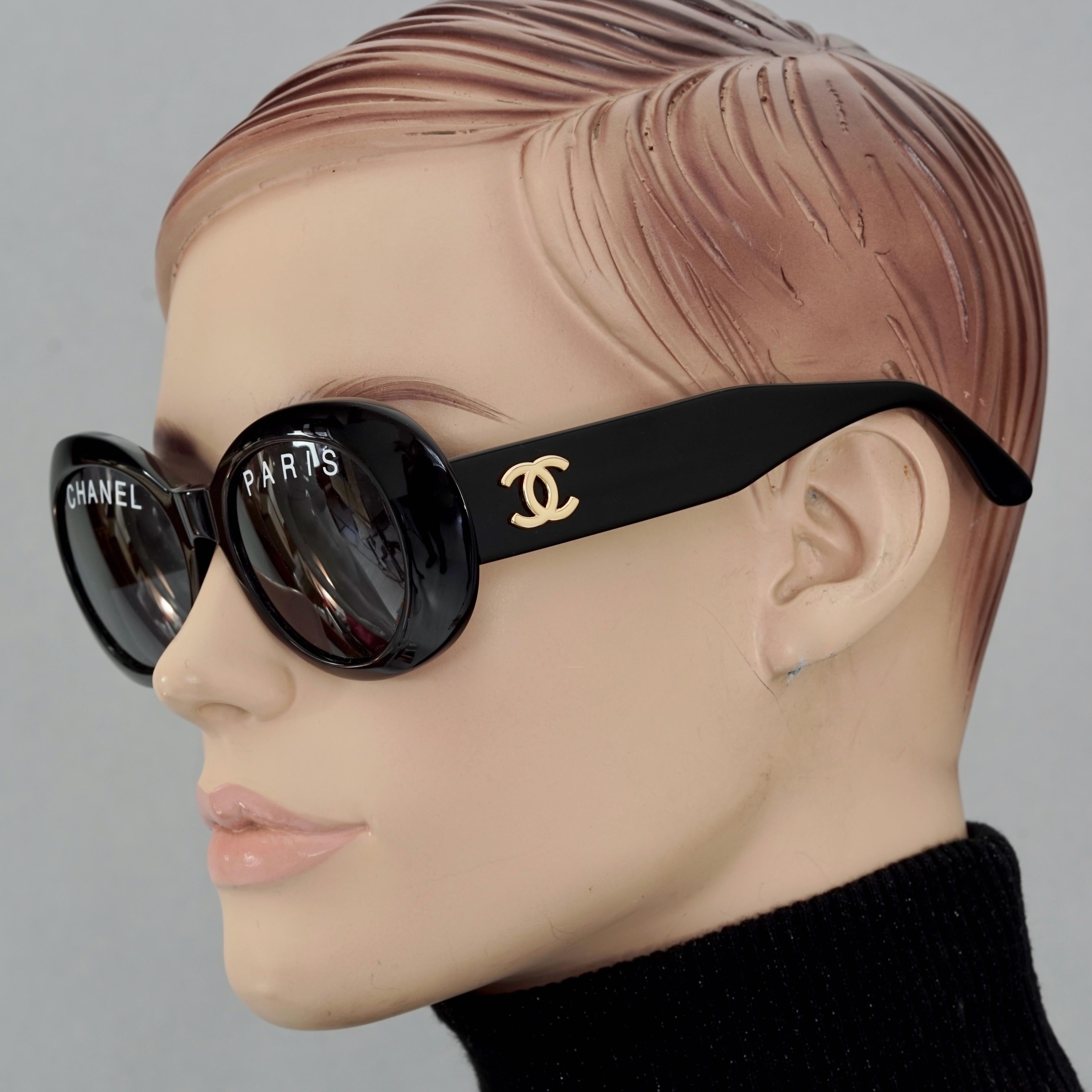 chanel sunglasses with chanel on the side