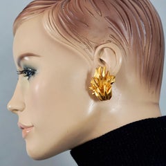 Vintage 1994 CHRISTIAN LACROIX Golden Fire Earrings