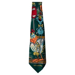 Corbata de seda Vintage 1994 Lupo Alberto - Italian Pop Culture by Silver