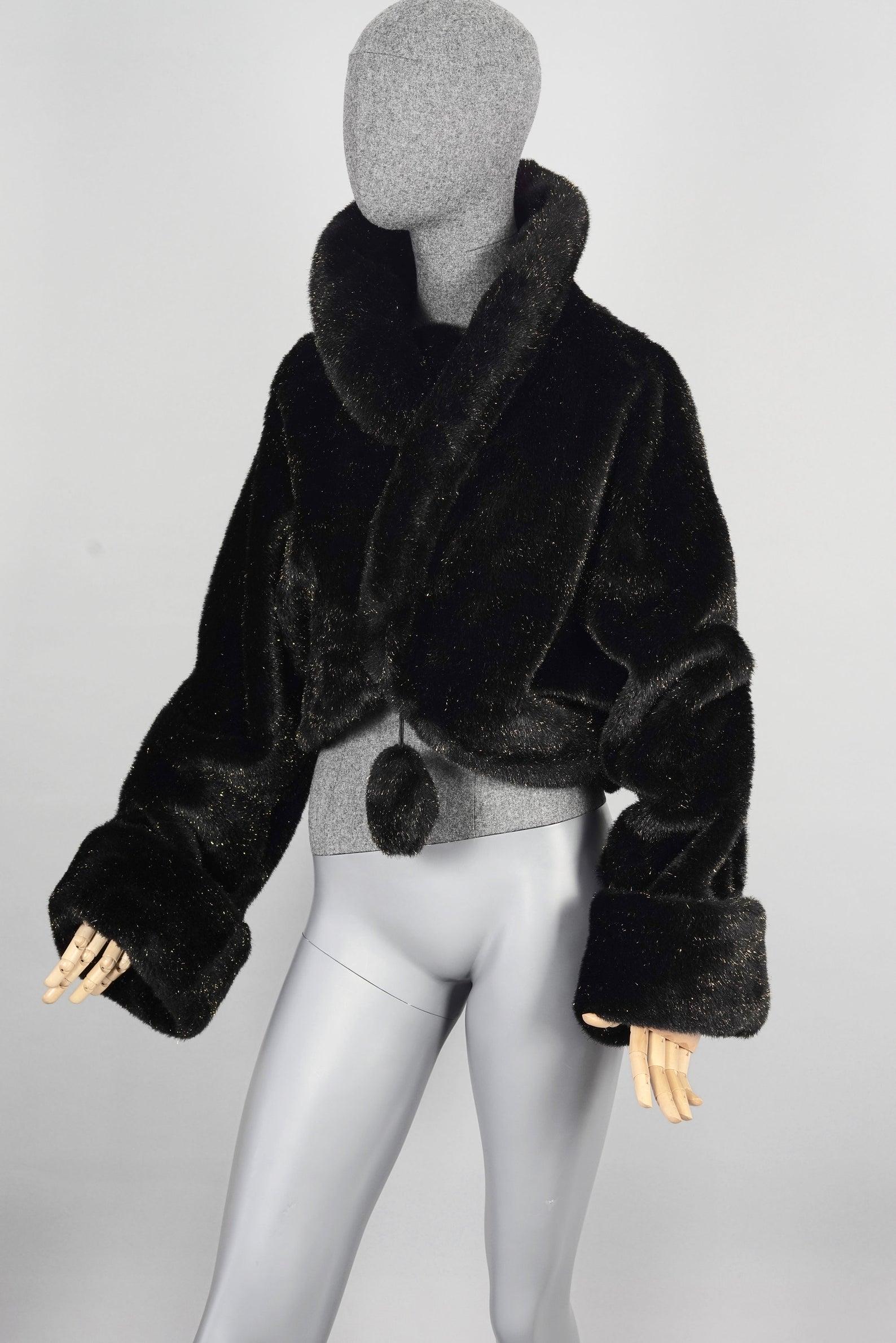 moschino fur coat