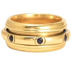 Vintage 1994 Sapphire Piaget Original Rotating Ring