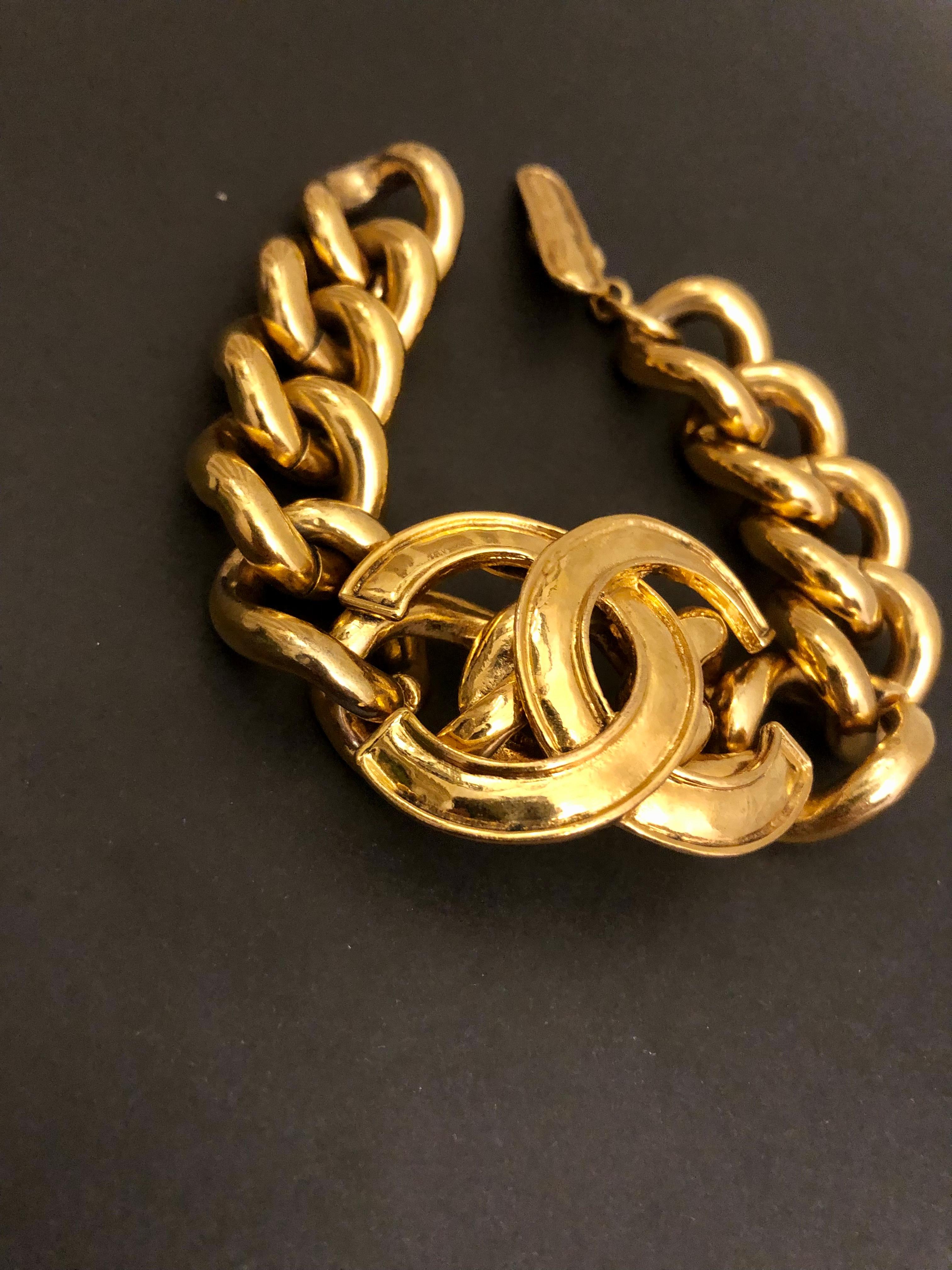 chanel gold link bracelet
