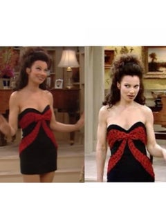 Vintage 1995 Moschino Red Polka Dot Strapless Bustier Dress ASO The Nanny