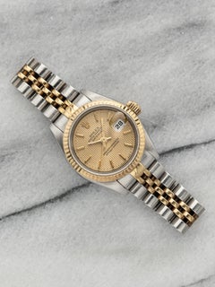 Vintage 1995 Rolex Datejust Lady Two-Tone Automatic Champagne Tapestry Dial 26mm