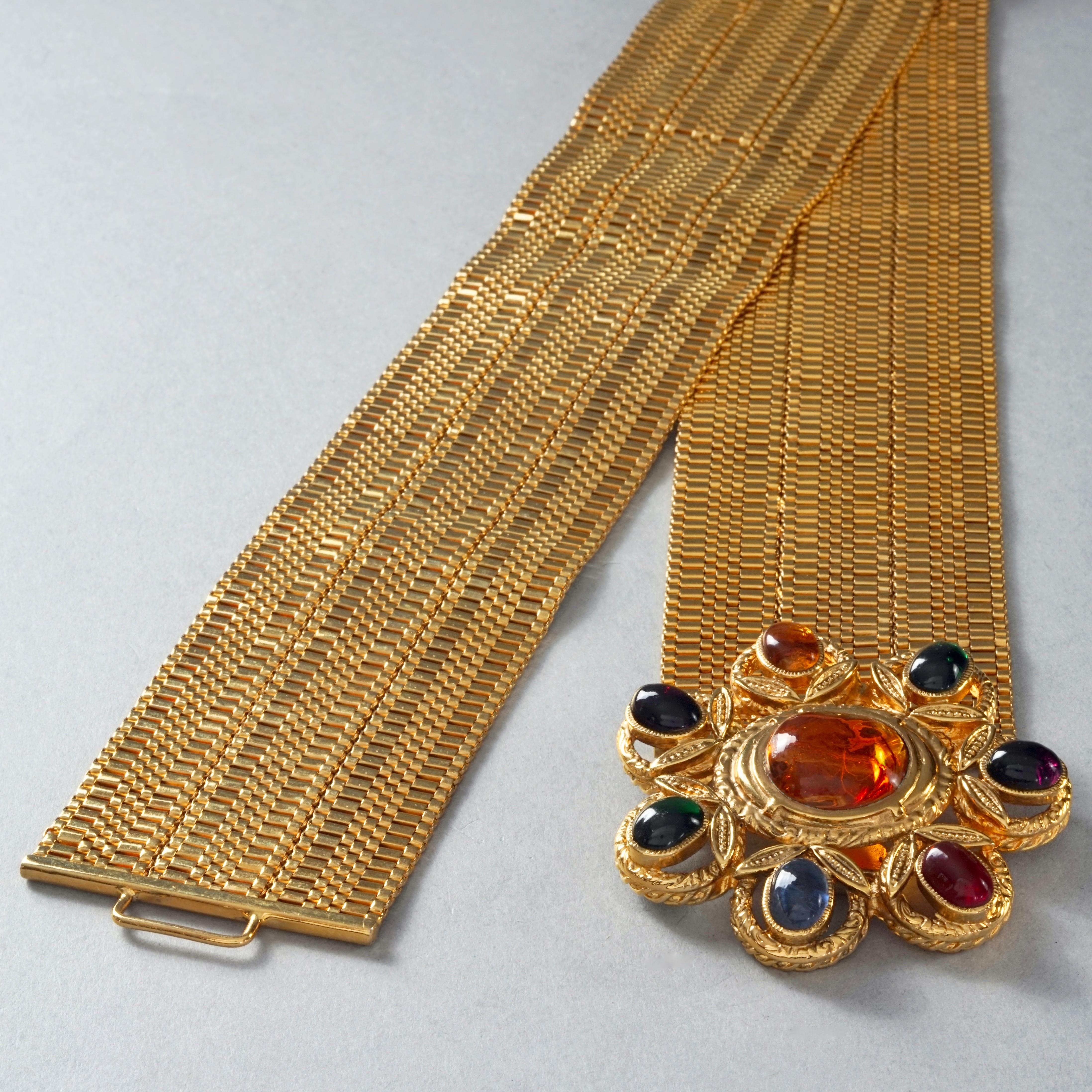 Women's Vintage 1996 CHANEL Gripoix Mesh Belt Documented Bookpiece