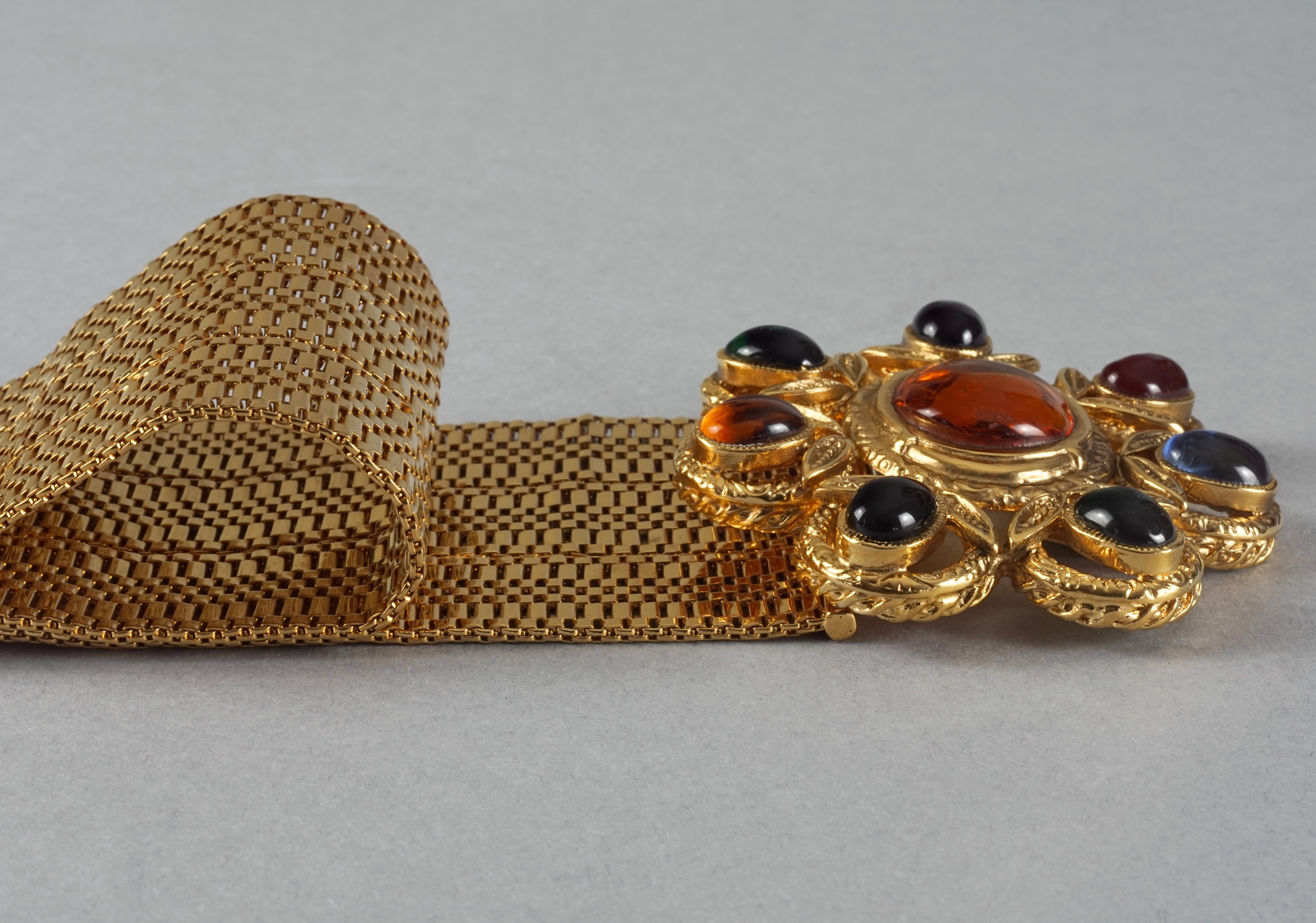 Vintage 1996 CHANEL Gripoix Mesh Belt Documented Bookpiece 1