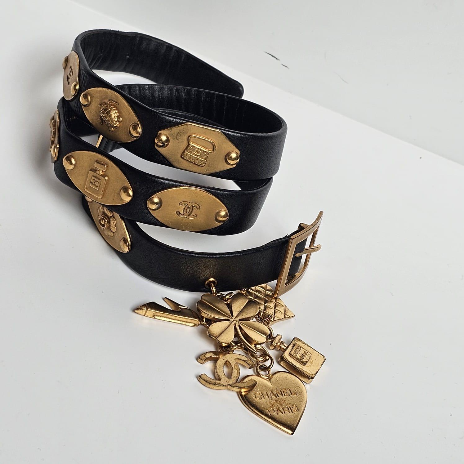 Vintage 1996 Charms Leather Belt 7